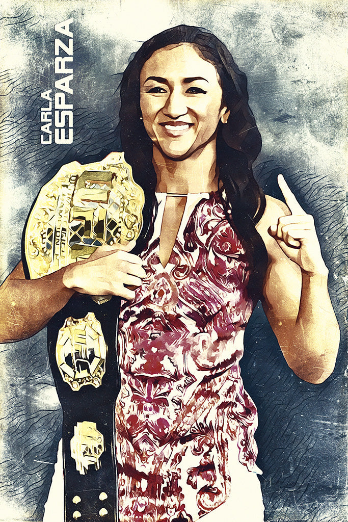 Carla Esparza MMA Sport Art Canvas Poster