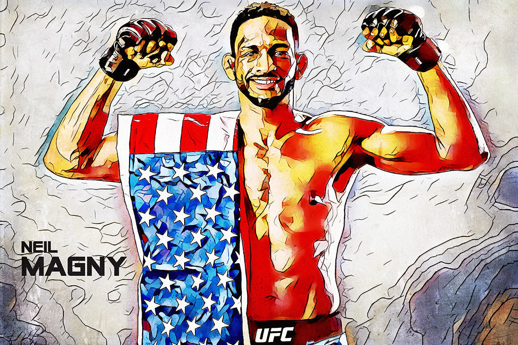 Neil Magny MMA Sport Art Canvas Poster