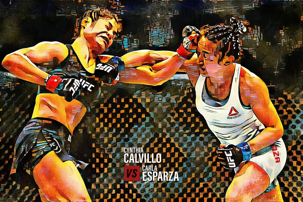 Cynthia Calvillo vs Carla Esparza MMA Canvas Poster