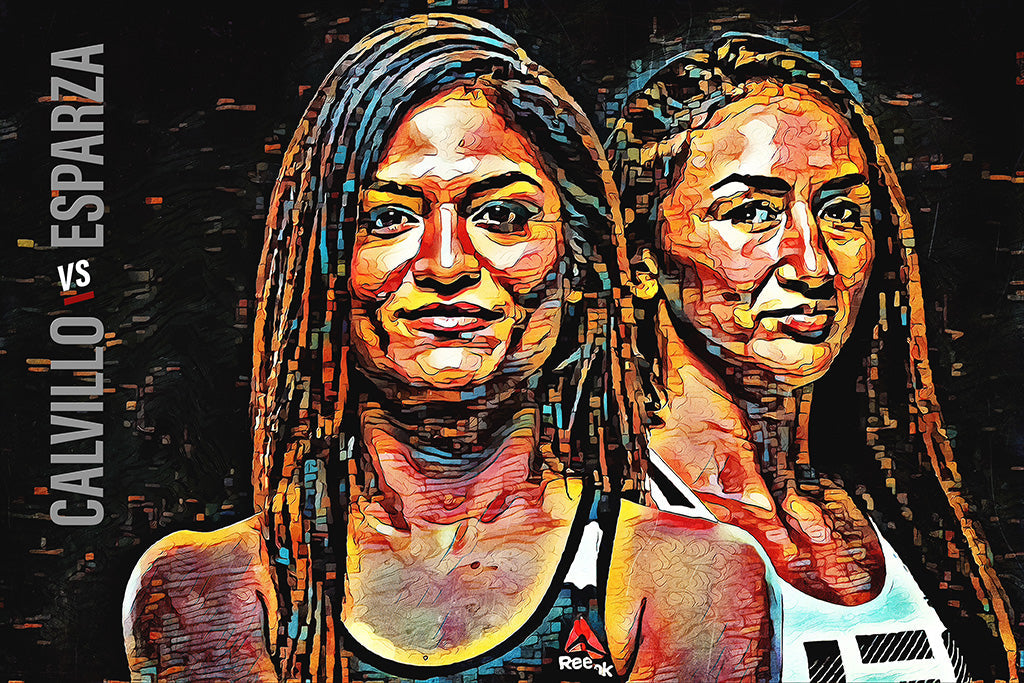 Cynthia Calvillo vs Carla Esparza MMA UFC Sport Canvas Poster