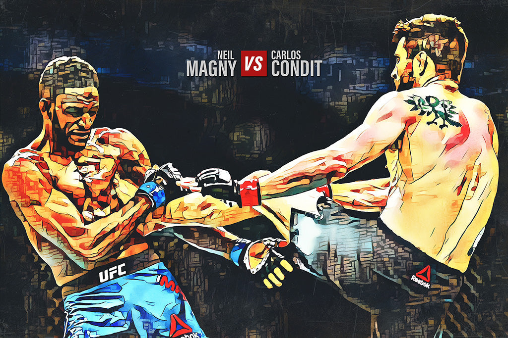 Carlos Condit vs Neil Magny MMA UFC Sport Canvas Poster