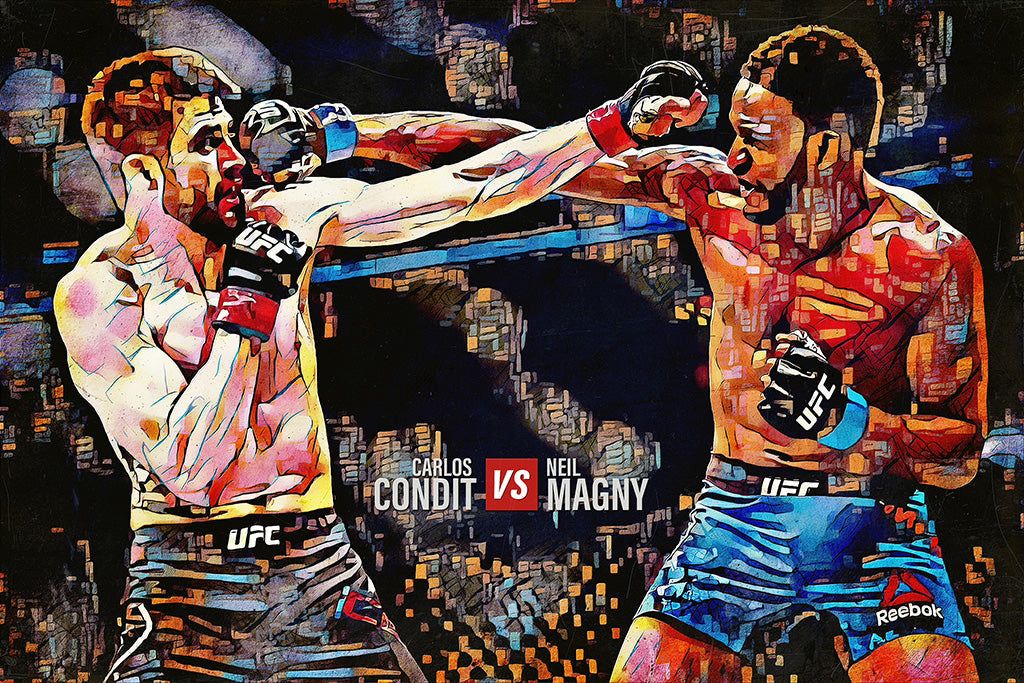 Carlos Condit vs Neil Magny Sport Art MMA UFC Canvas Poster