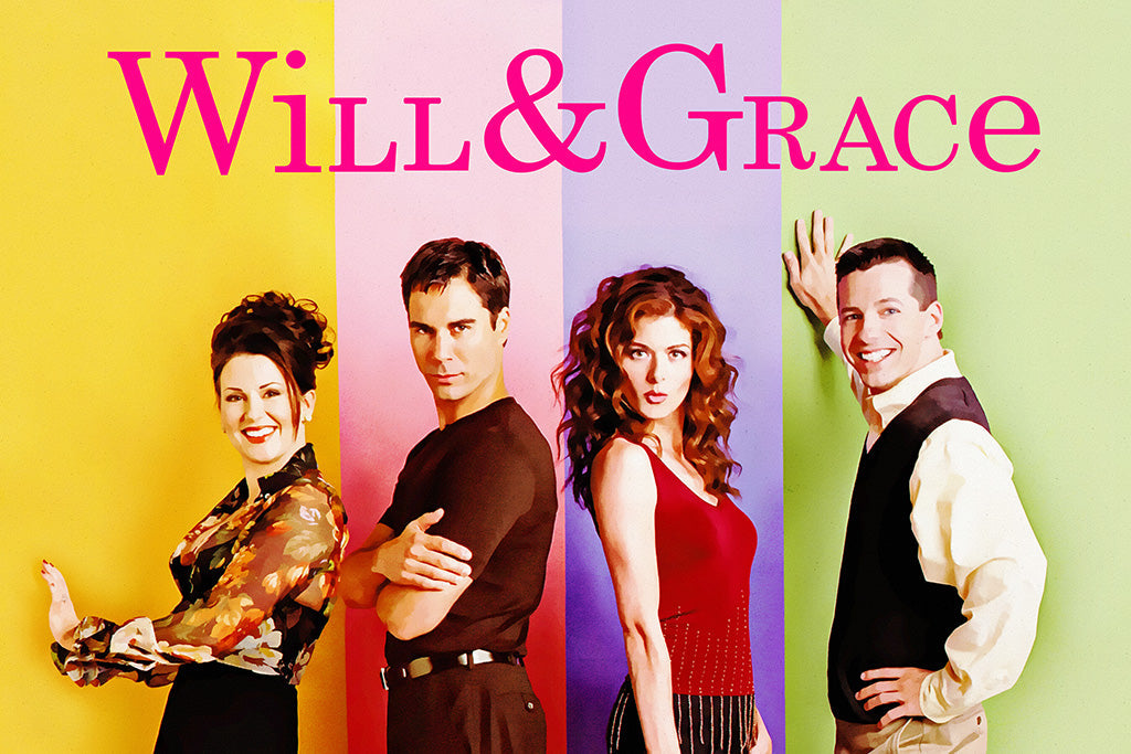 Will & Grace TV Show Canvas Poster