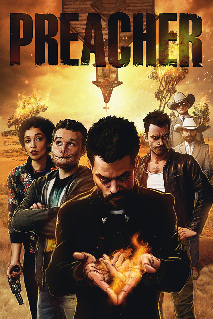 Preacher TV Series TV Show Canvas Poster