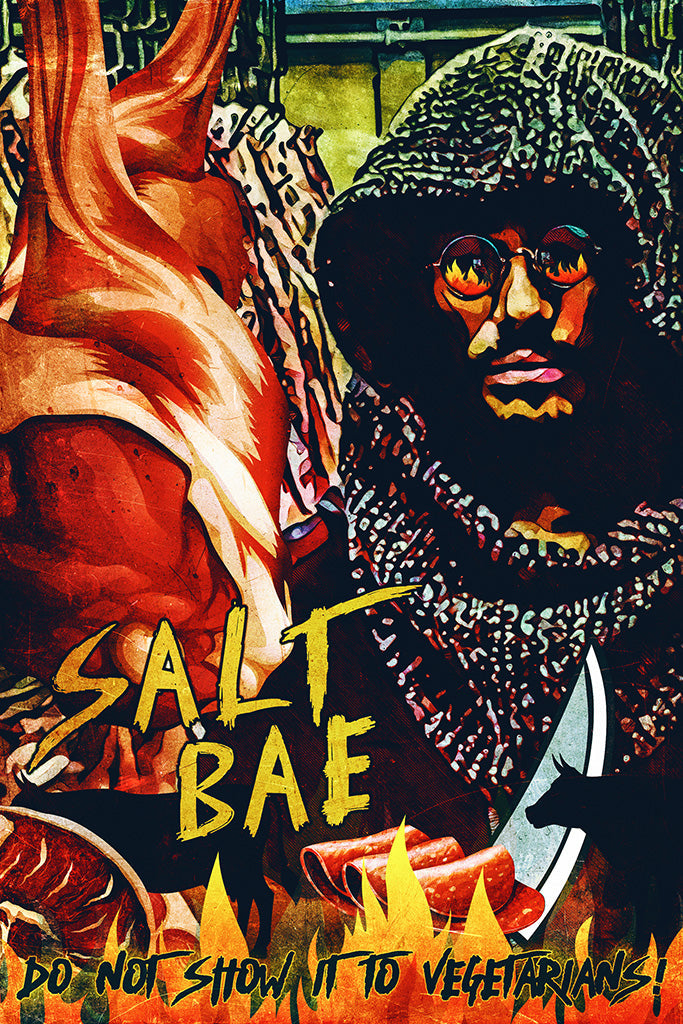 Salt Bae Nusret Do Not Show it to Vegetarians Canvas Poster