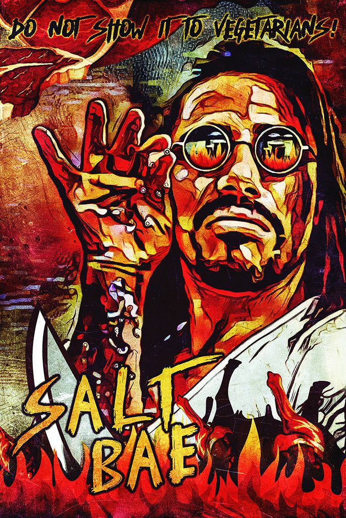 Salt Bae Nusret Butcher Canvas Poster