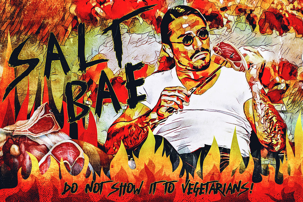 Salt Bae Butcher Nusret Canvas Poster