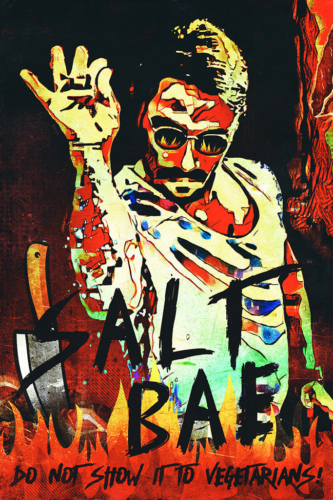 Salt Bae Kitchen Canvas Poster