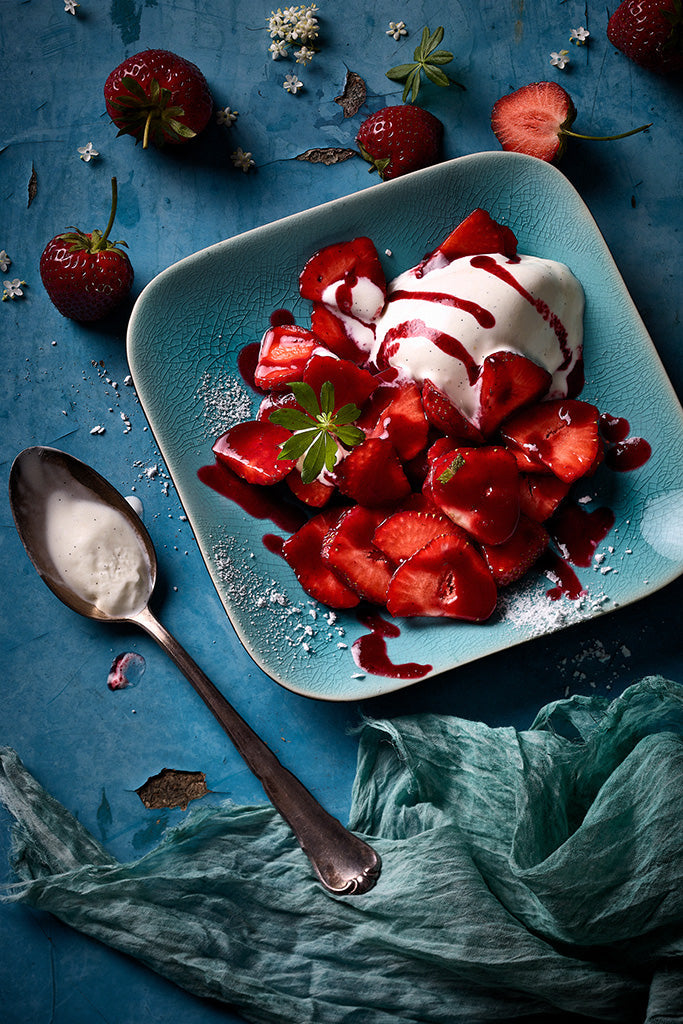 Strawberry Kitchen Canvas Poster