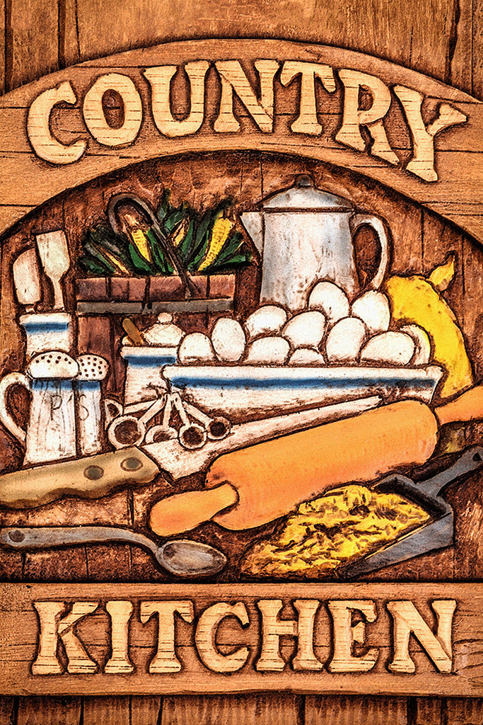 Country Kitchen Canvas Poster