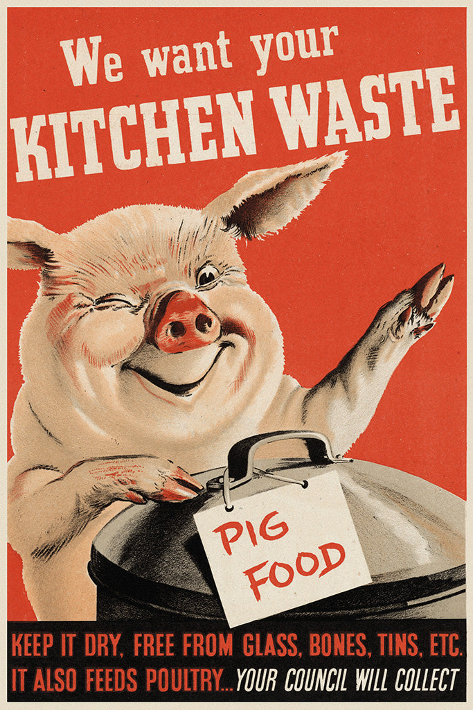 We Want Your Kitchen Waste Kitchen Canvas Poster