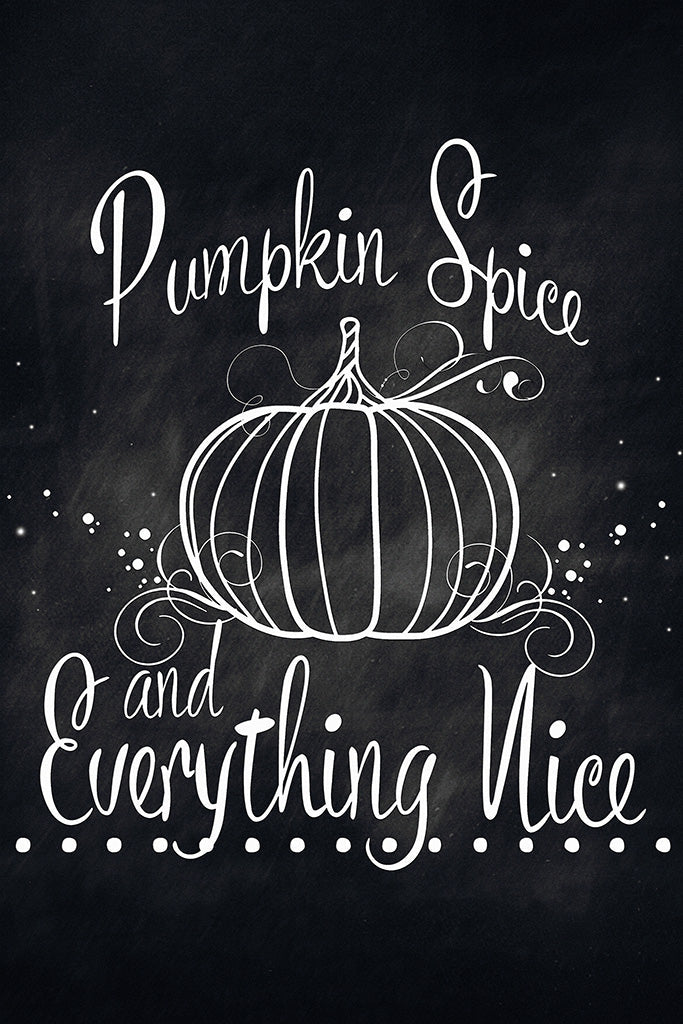 Pumpkin Spice and Everything Nice Kitchen Canvas Poster