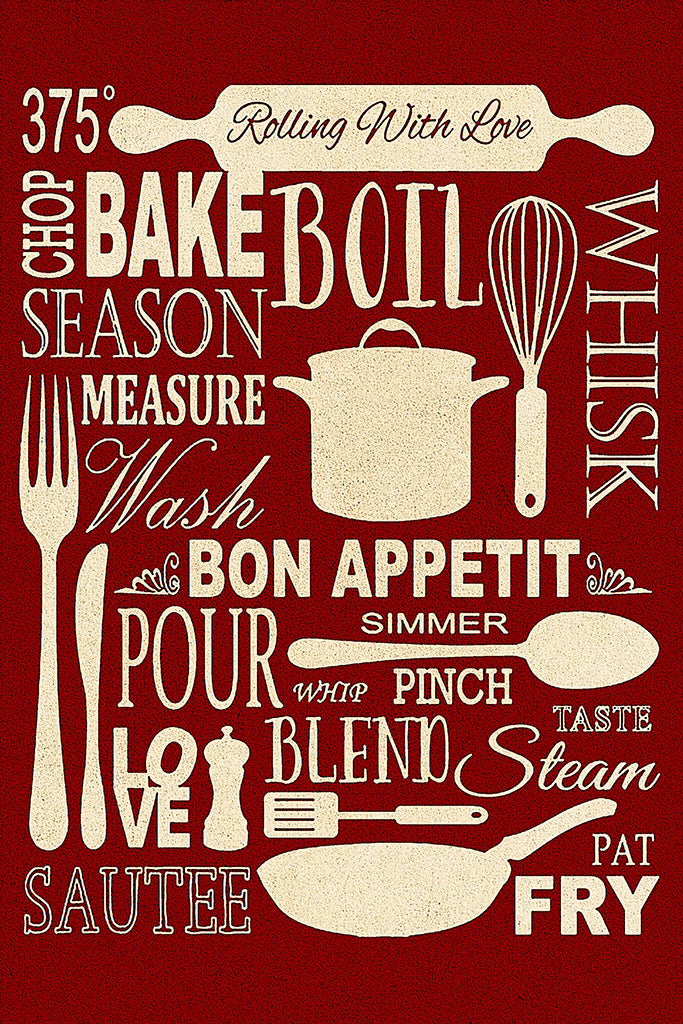 Kitchen Items Canvas Poster