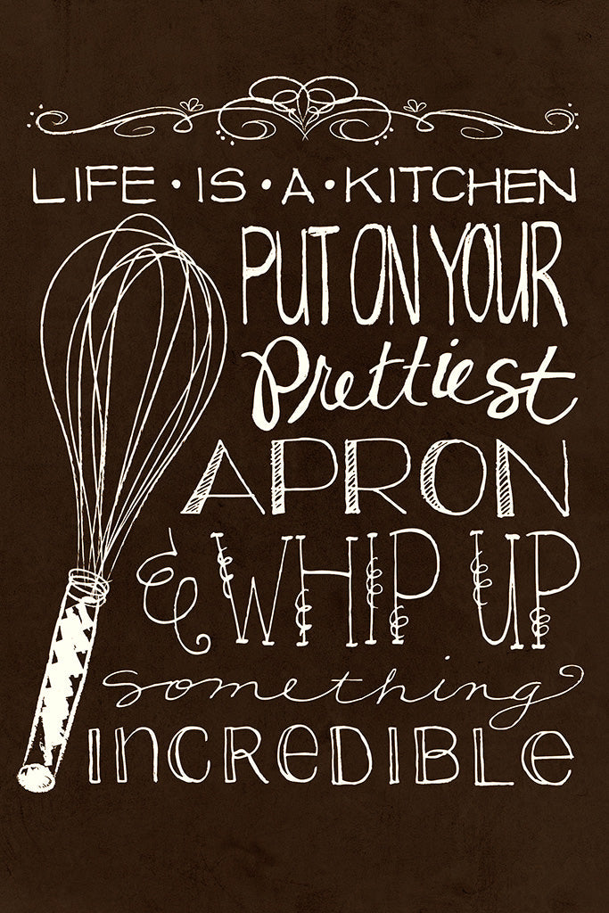 Life is a Kitchen Canvas Poster