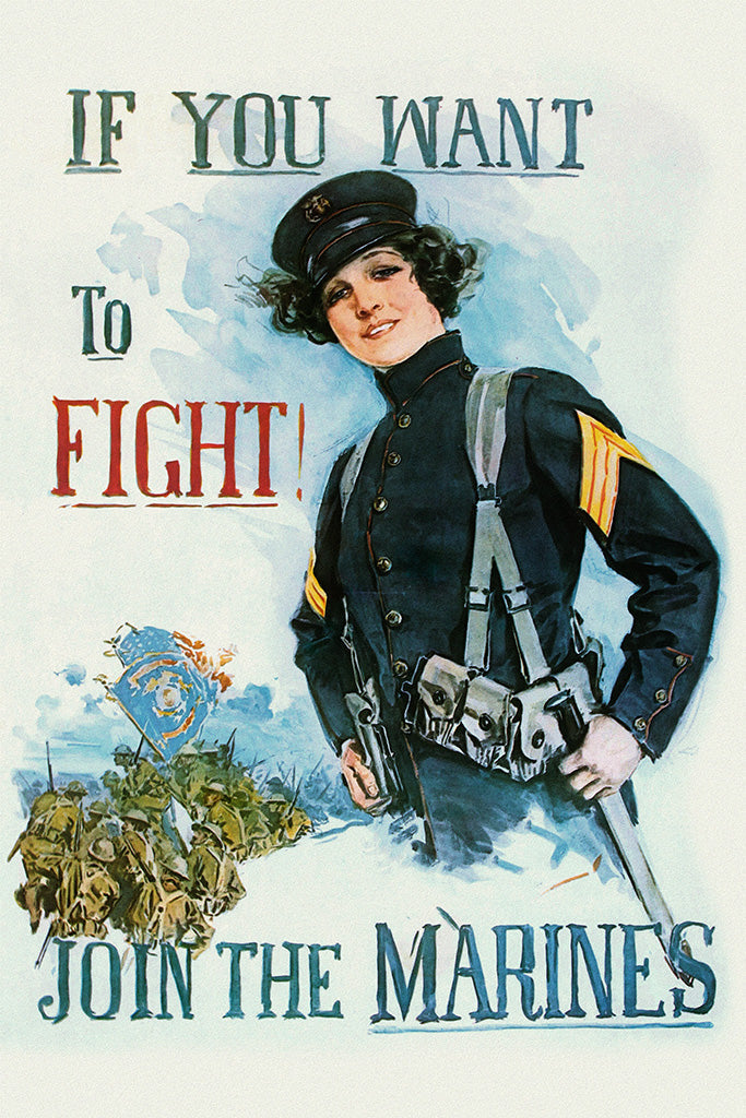 Military Propaganda Marine (2/7) Canvas Poster