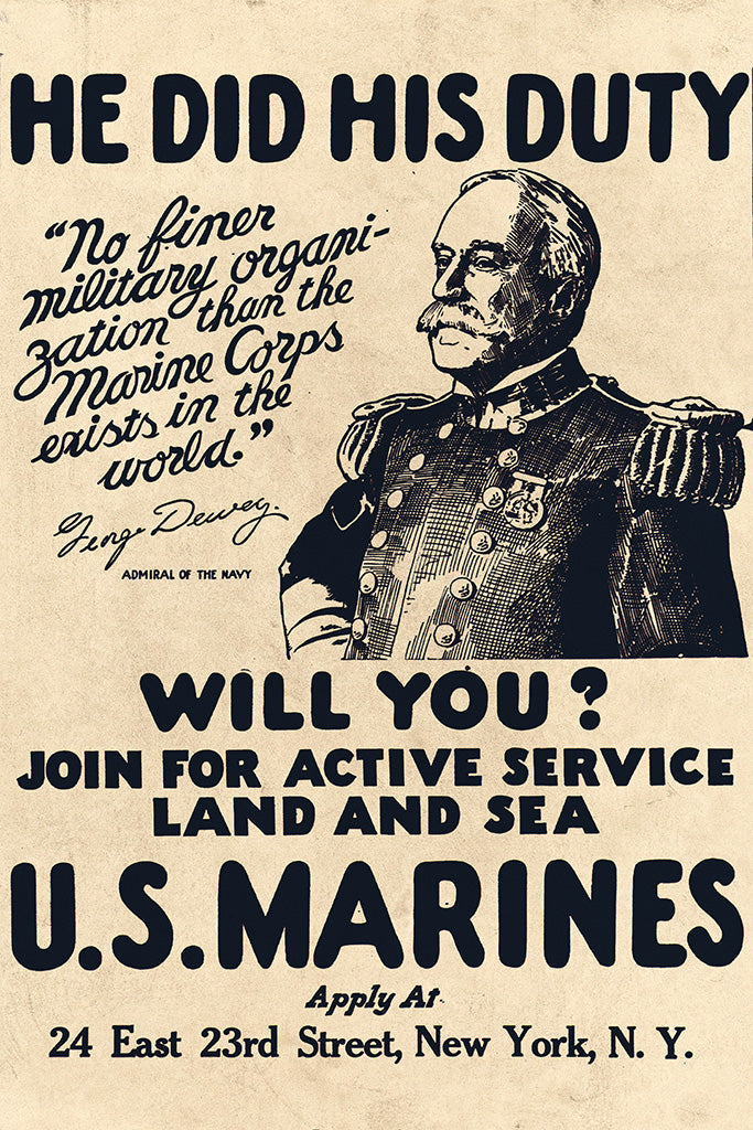 Military Propaganda Marine (4/7) Canvas Poster