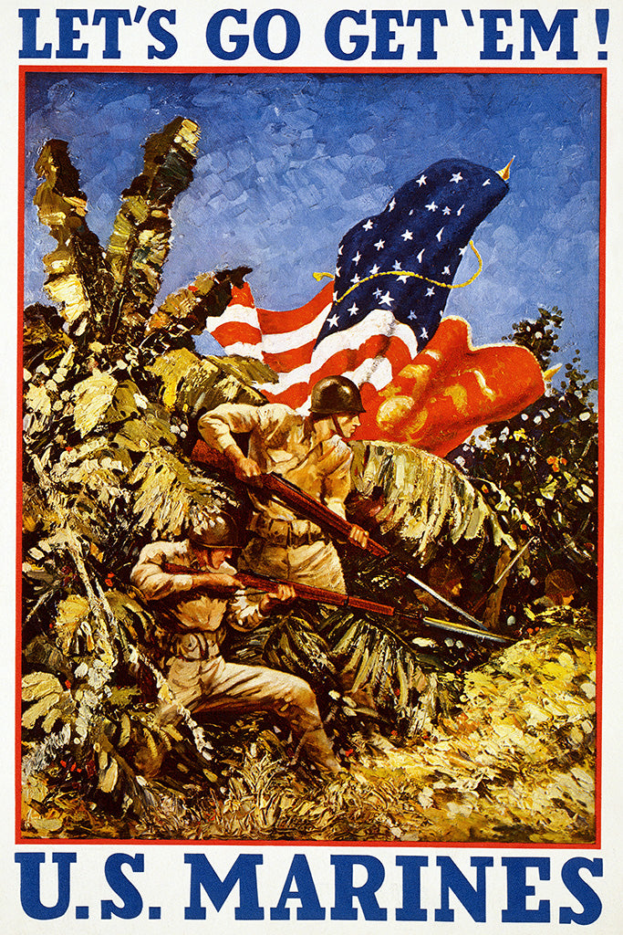 Military Propaganda Marine (6/7) Canvas Poster