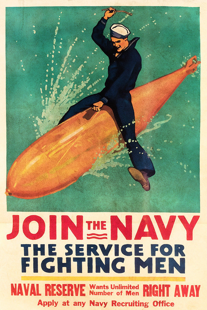 Military Propaganda Navy (3/7) Canvas Poster