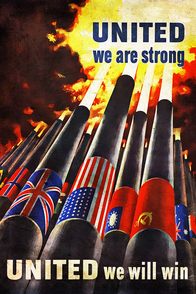 Military Propaganda Allied (2/3) Canvas Poster