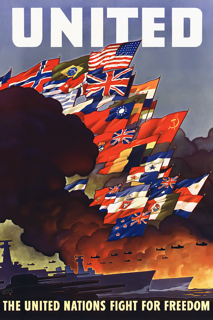 Military Propaganda Allied (3/3) Canvas Poster