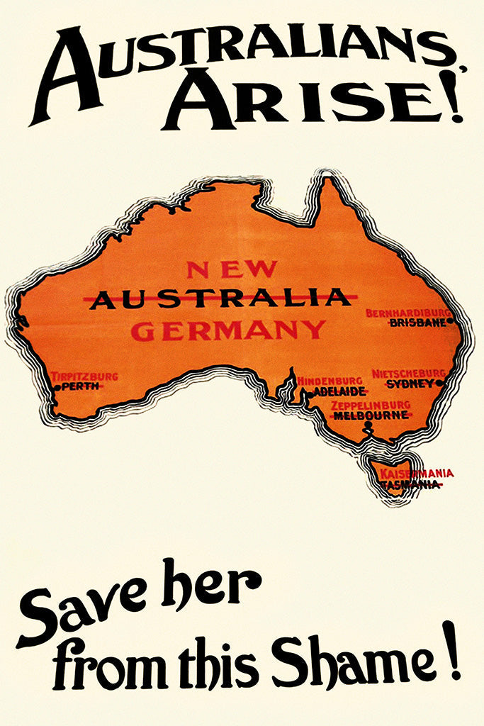 Military Propaganda Australia (3/3) Canvas Poster