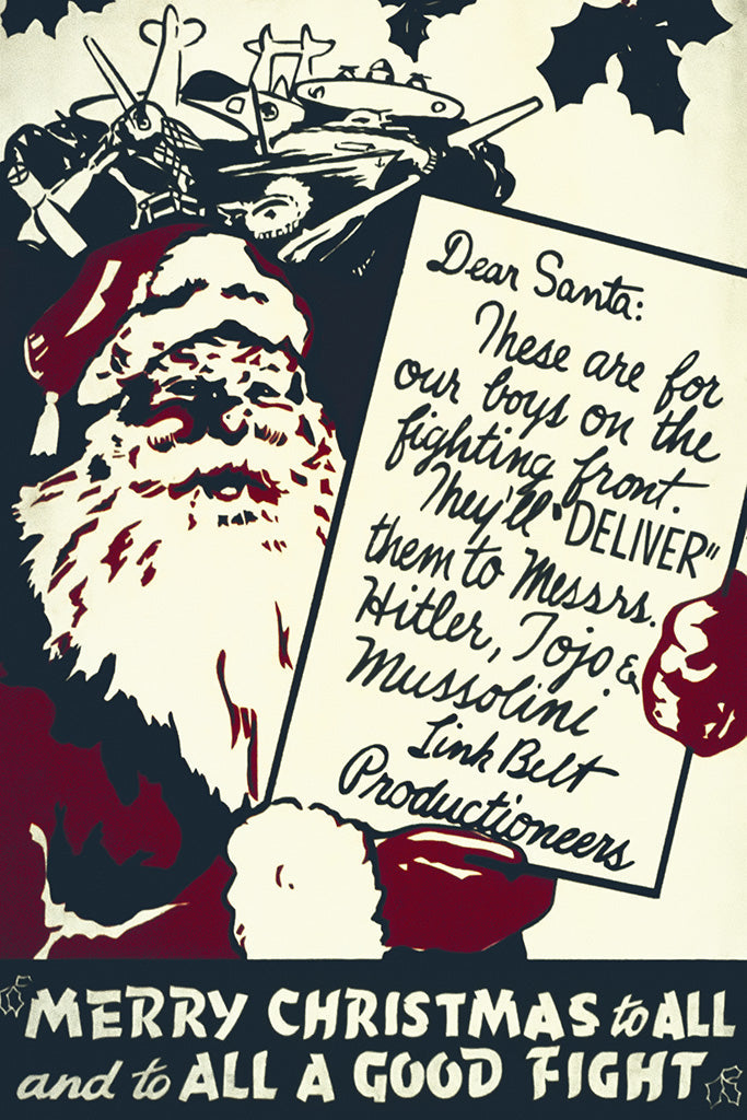 Military Propaganda Christmas (2/4) Canvas Poster