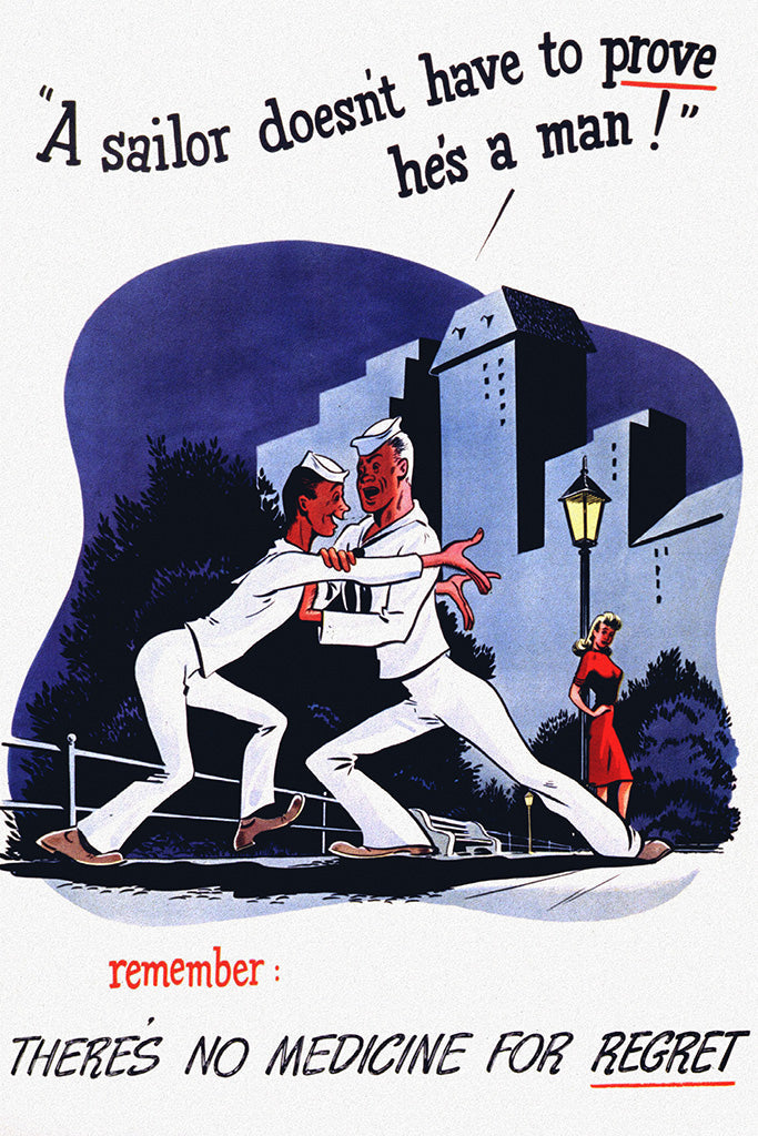 Military Propaganda Sailor (1/10) Canvas Poster
