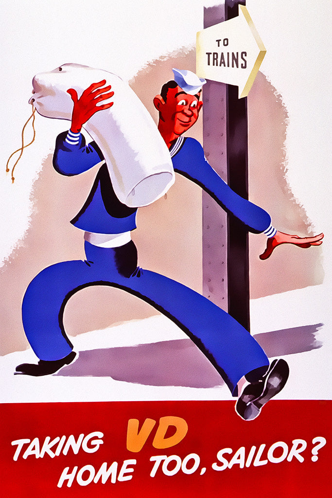 Military Propaganda Sailor (2/10) Canvas Poster
