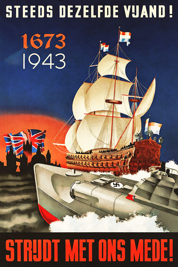 Military Propaganda Nederlandse (6/9) Canvas Poster