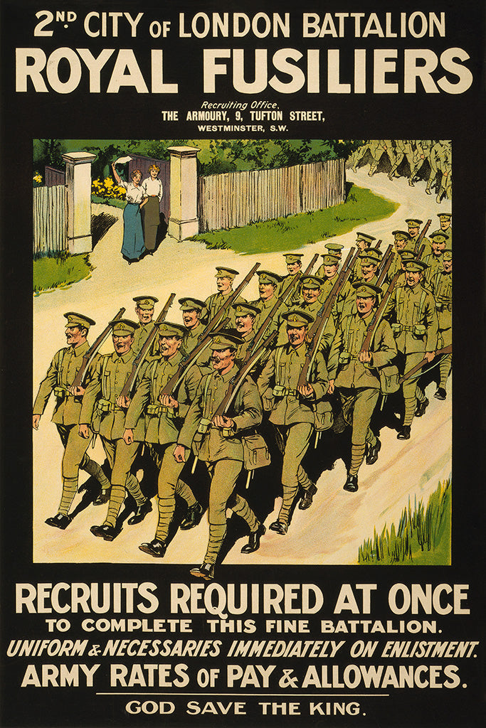 Military Propaganda WWI (3/24) Canvas Poster
