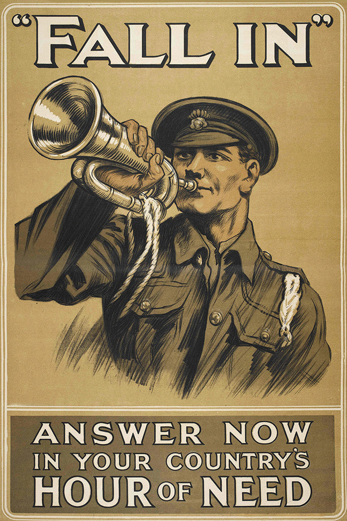 Military Propaganda WWI (23/24) Canvas Poster
