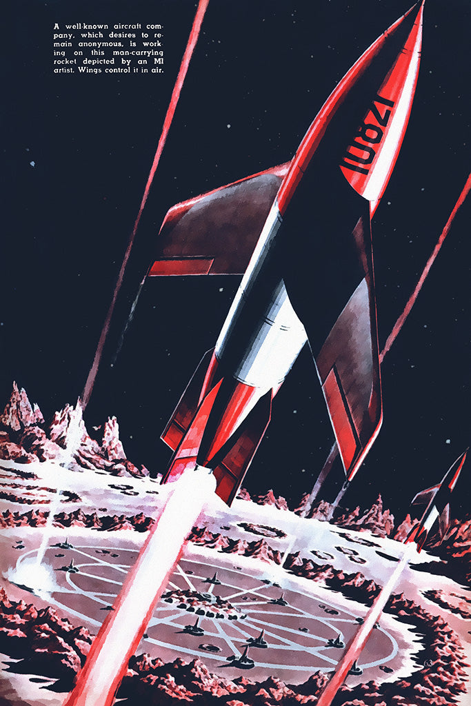 Military Propaganda Sci Fi Canvas Poster