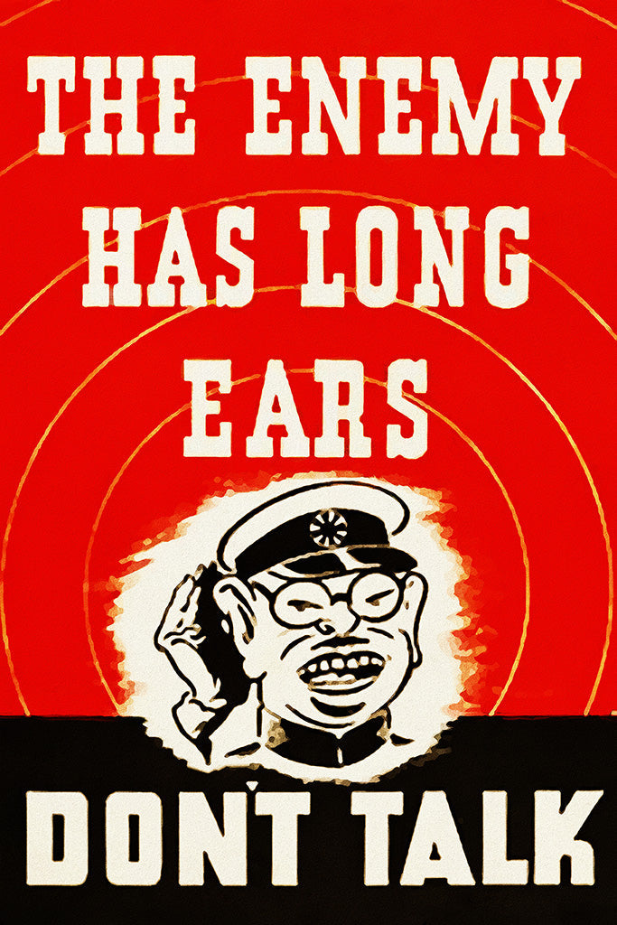 Military Propaganda Enemy (3/3) Canvas Poster