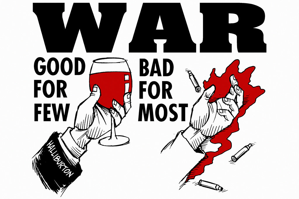 Military Propaganda Anti (2/3) Canvas Poster