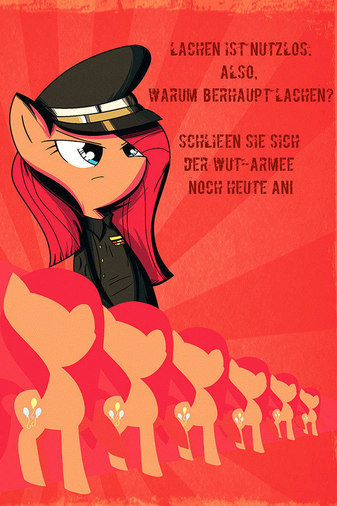 Military Propaganda Mlp Canvas Poster