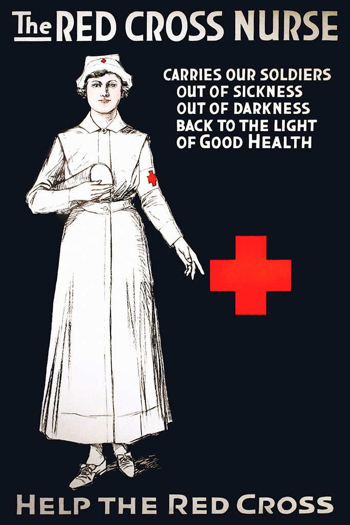 Military Propaganda Nurse (2/3) Canvas Poster
