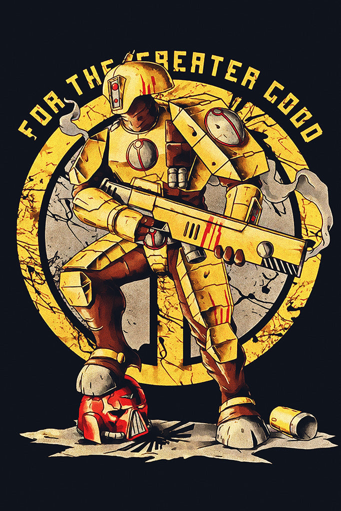 Military Propaganda Tau Canvas Poster