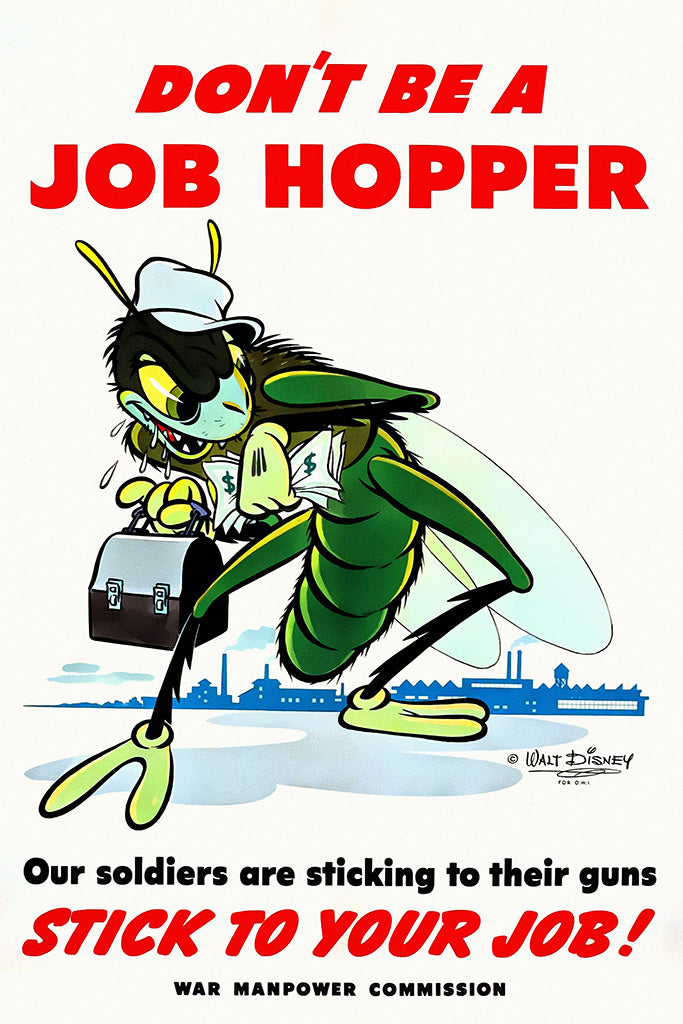 Military Propaganda Disney Canvas Poster