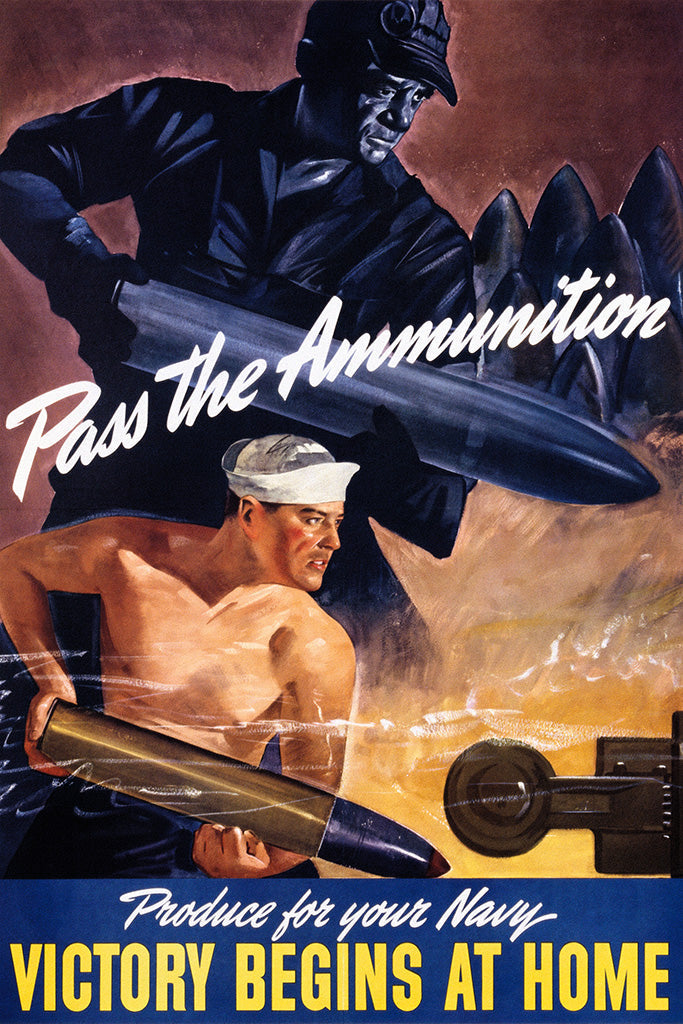 Military Propaganda War Production (2/2) Canvas Poster