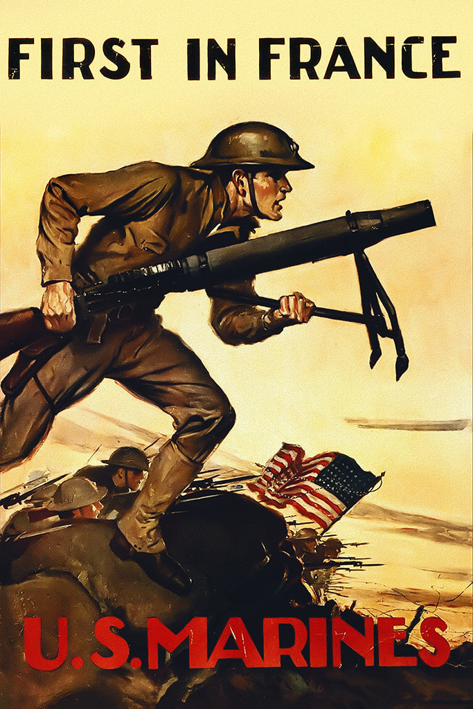 Military Propaganda France Canvas Poster