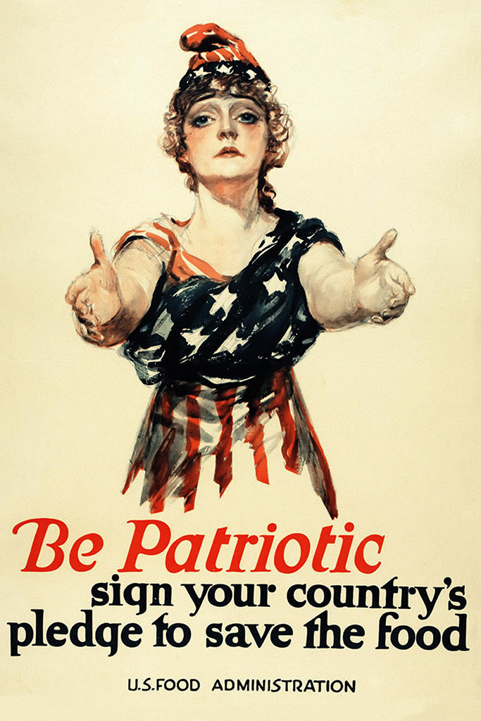 Military Propaganda Patriotic Appeal Canvas Poster