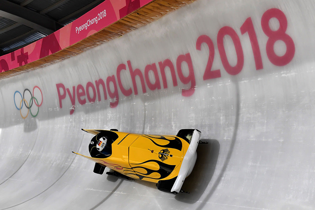 Pyeongchang Olympics 2018 Bobsleigh (1/3) Canvas Poster