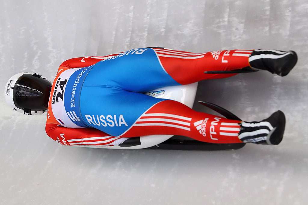 Pyeongchang Olympics 2018 Luge (3/3) Canvas Poster