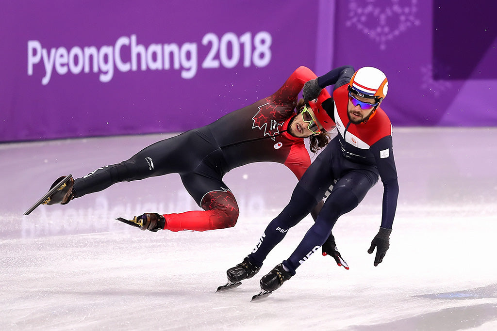 Pyeongchang Olympics 2018 Short Track Speed Skating (2/3) Canvas Poster