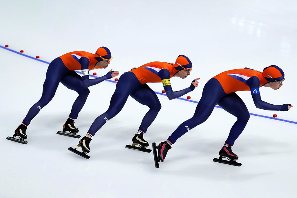 Pyeongchang Olympics 2018 Speed Skating (1/3) Canvas Poster