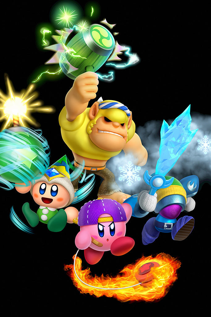 Kirby Star Allies (1/5) Game Canvas Poster