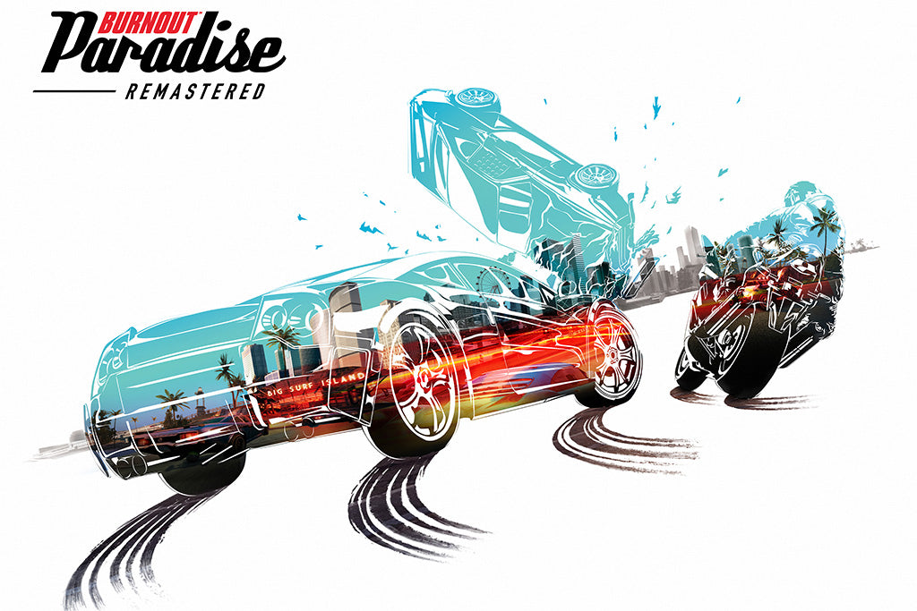 Burnout Paradise Remastered (1/7) Game Canvas Poster