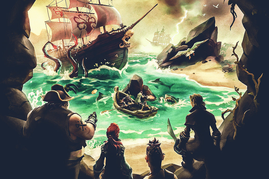 Sea Of Thieves (3/4) Game Canvas Poster