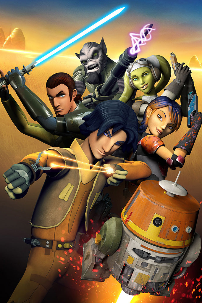 Star Wars Rebels Animated Series (3/7) Canvas Poster