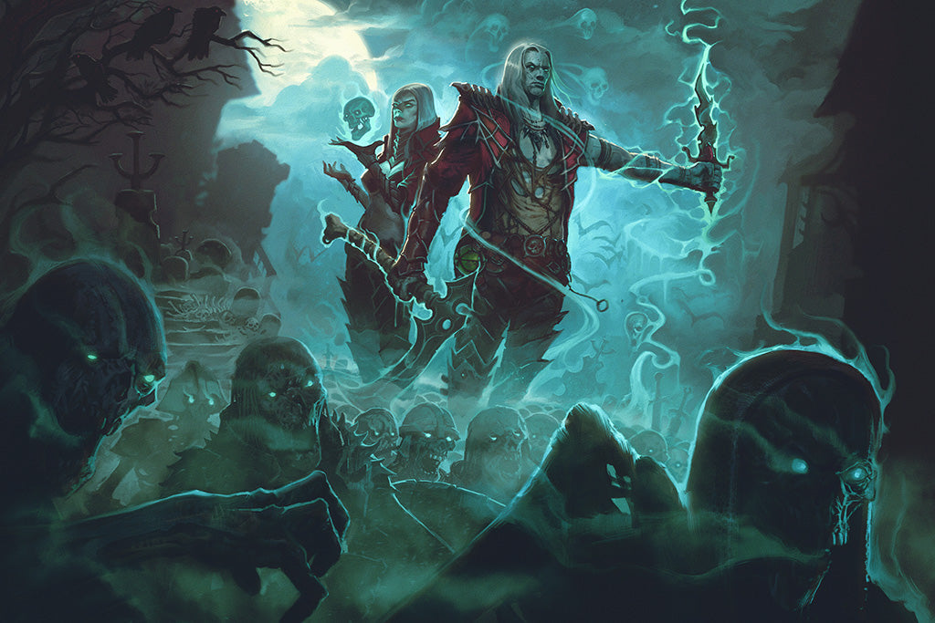 Diablo III Rise Of The Necromancer (2/8) Game Canvas Poster